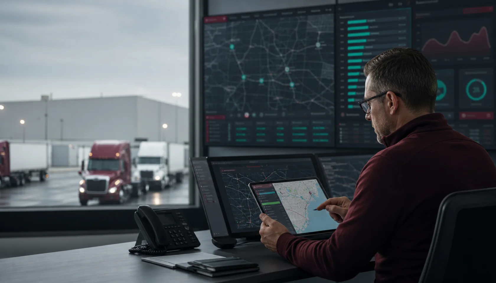 Dispatch context for active trucking operations