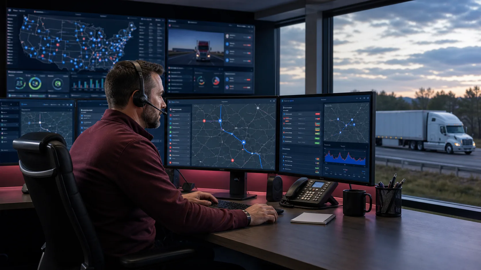 GPS visibility for active trucking operations