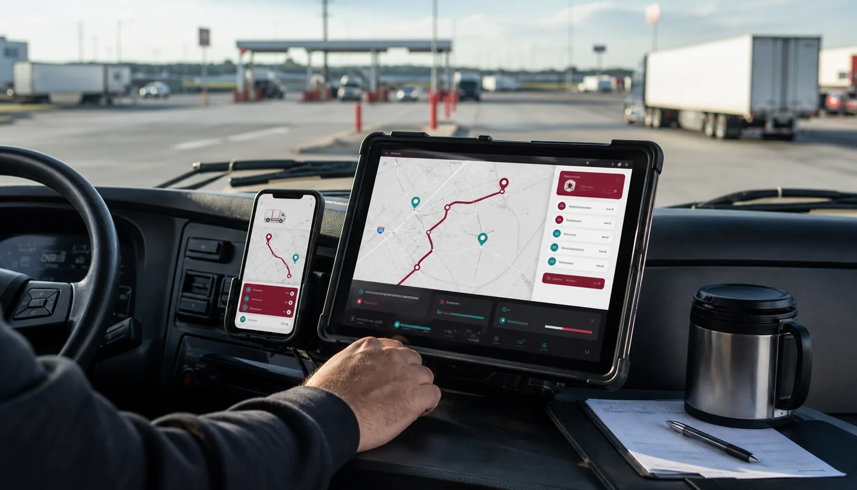 Plan truck routes from a mobile-first workflow